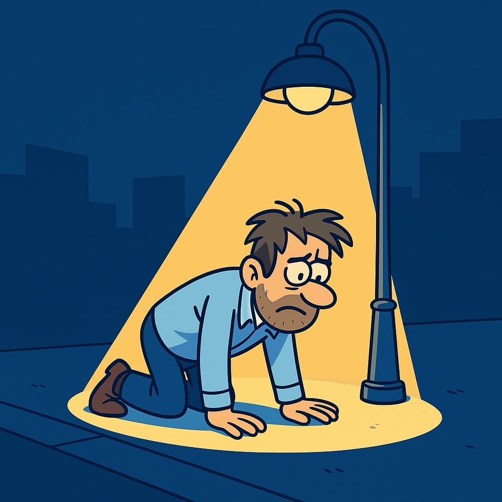 Cartoon streetlamp illustration